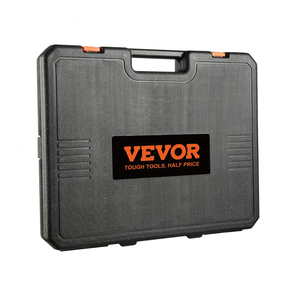 VEVOR 1/2" Drive Impact Socket Set, 65 Piece Socket Set SAE 3/8" to 1-1/4" and Metric 10-24mm, 6 Point Cr-V Alloy Steel for Auto Repair, Easy-to-Read Size Markings, Rugged Construction, Storage Case 