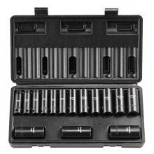 VEVOR 360 Degree Swivel Impact Sockets Set 14pcs 6-Point 3/8in Drive Socket Set 