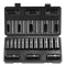 VEVOR Impact Sockets Set 15pcs 6-Point 3/8in Drive Bit Ratchet Tool Kit Case