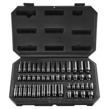 VEVOR 360 Degree Swivel Impact Sockets Set 14pcs 6-Point 3/8in Drive Socket Set 