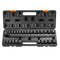 VEVOR Impact Sockets Set 29pcs 6-Point 3/8in Drive Bit Ratchet Tool Kit Case