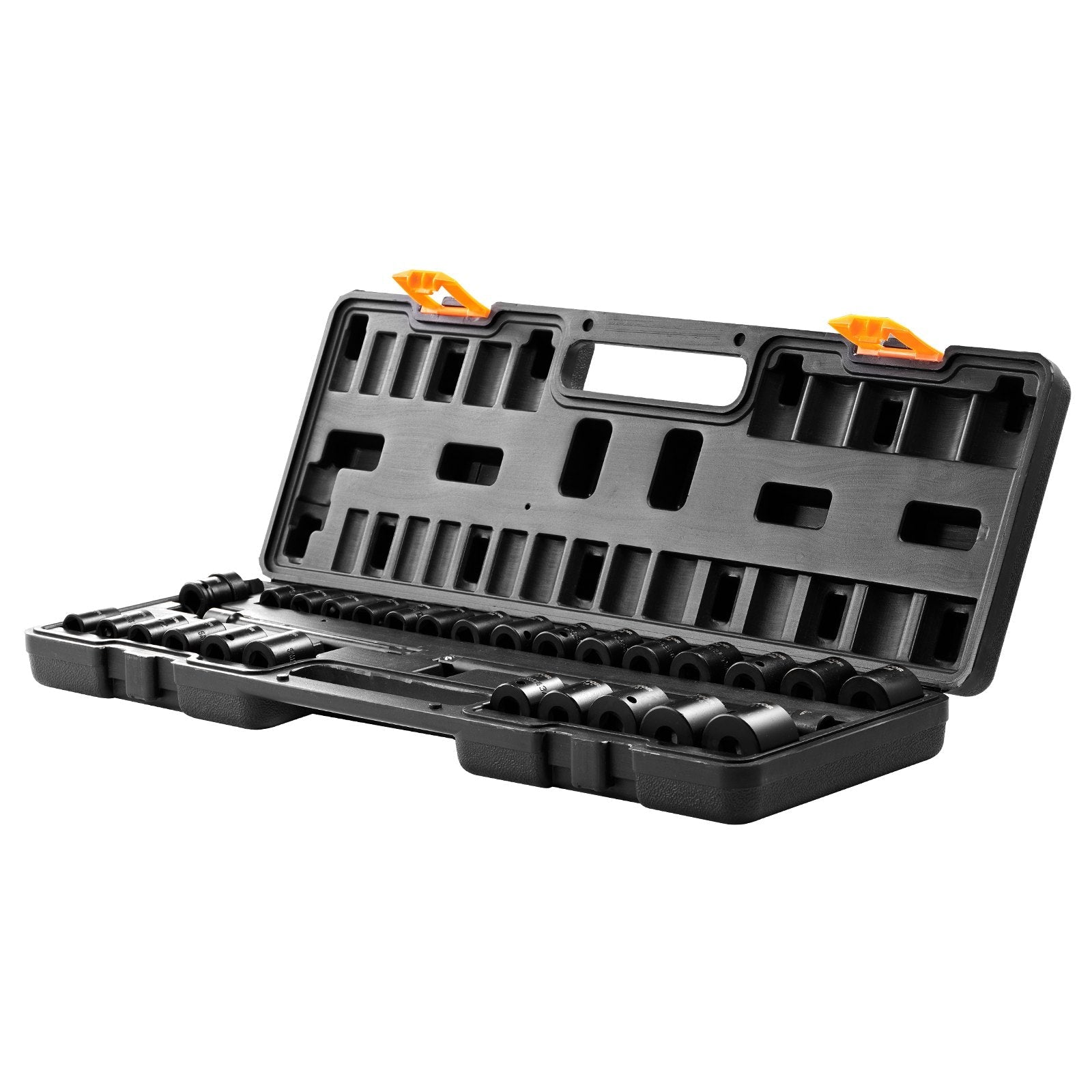 VEVOR Impact Sockets Set 29pcs 6-Point 3/8in Drive Bit Ratchet Tool Kit Case 