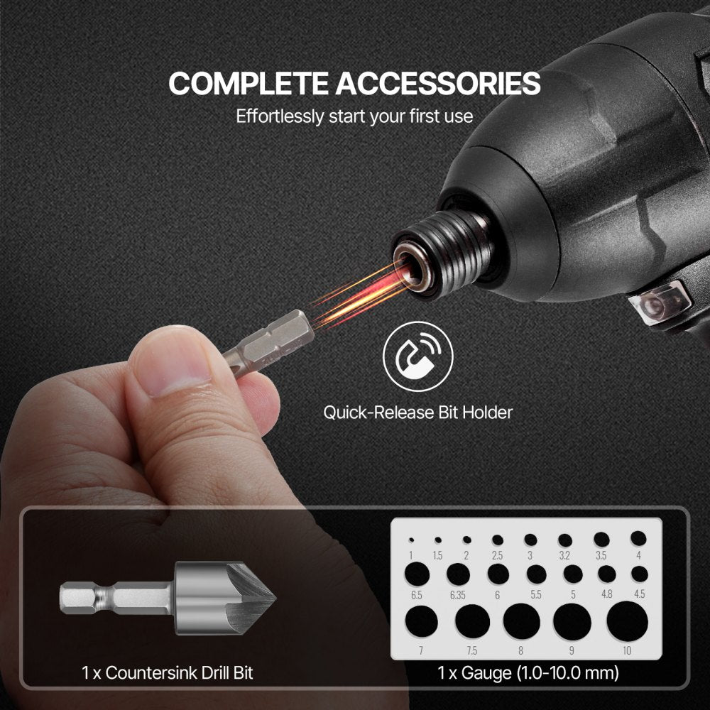 VEVOR Drill Bit Set 101PCS Screwdriver Bit Set with Carrying Case Multi-purpose 