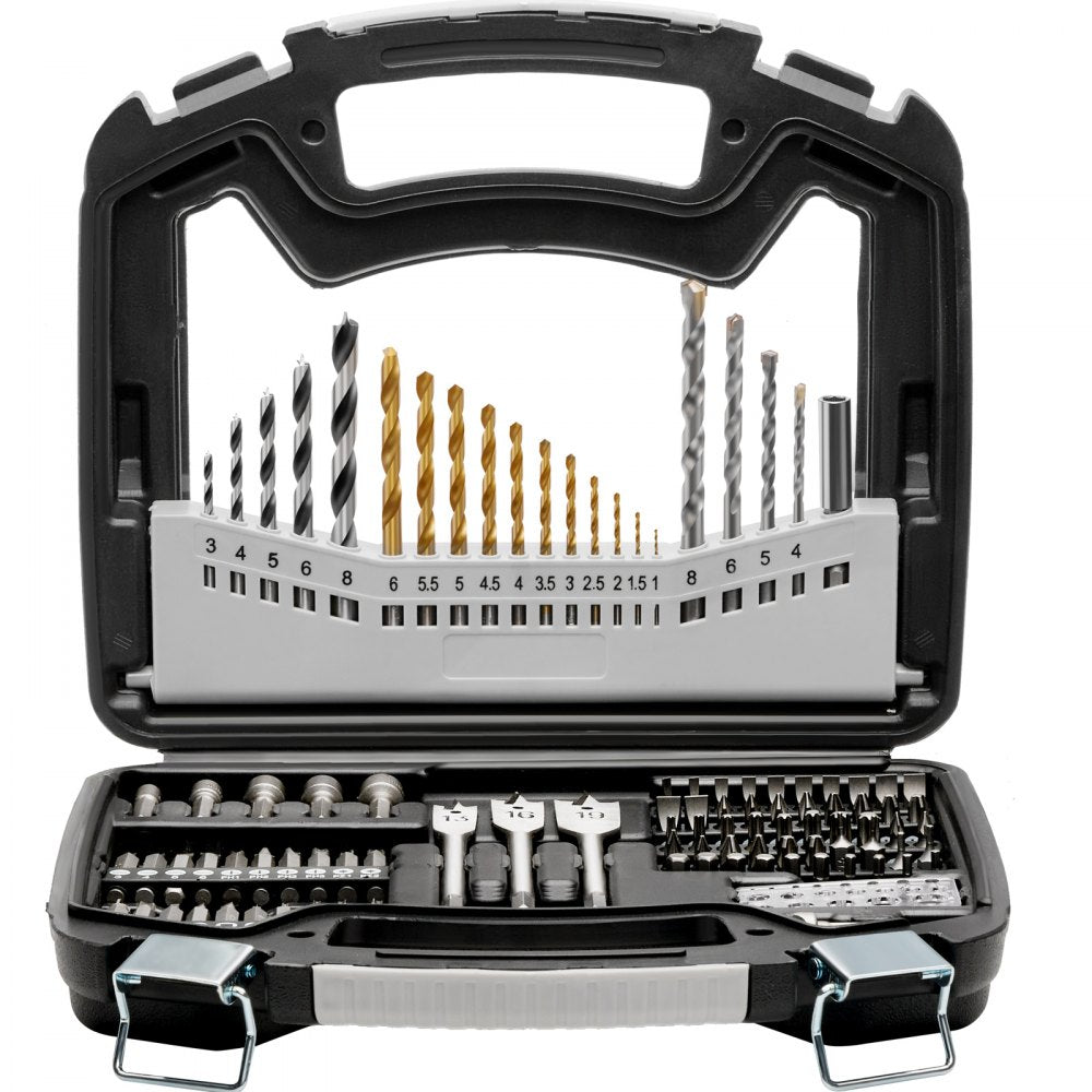 VEVOR Drill Bit Set 101PCS Screwdriver Bit Set with Carrying Case Multi-purpose 