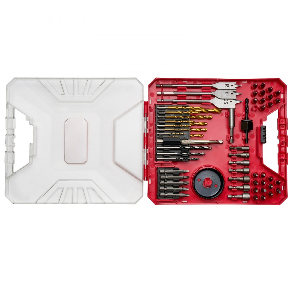 VEVOR Drill Bit Set 70 PCS Screwdriver Bit Set with Carrying Case Multi-purpose 