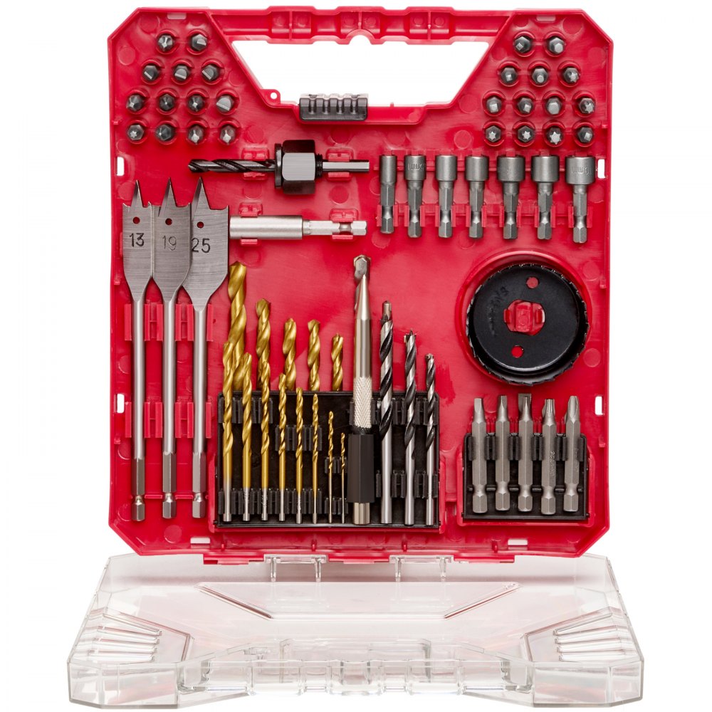 VEVOR Drill Bit Set 70 PCS Screwdriver Bit Set with Carrying Case Multi-purpose 