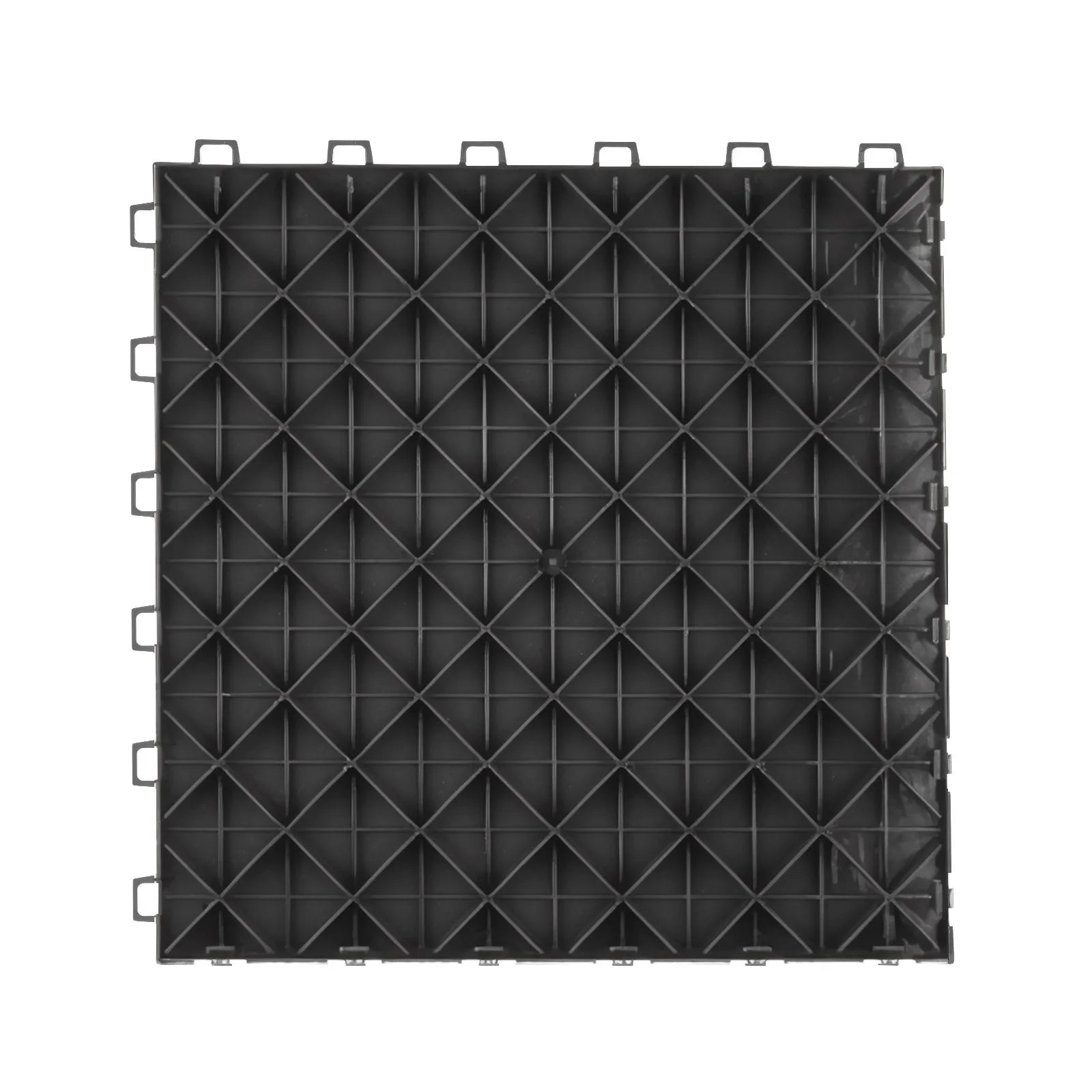 VEVOR Garage Tiles Interlocking, 12 x 12 x 0.53 inch 25 Pack Garage Floor Covering Tiles, Non-Slip Double-Sided Texture Garage Flooring Tiles, for Garages, Basements, Repair Shops, Black