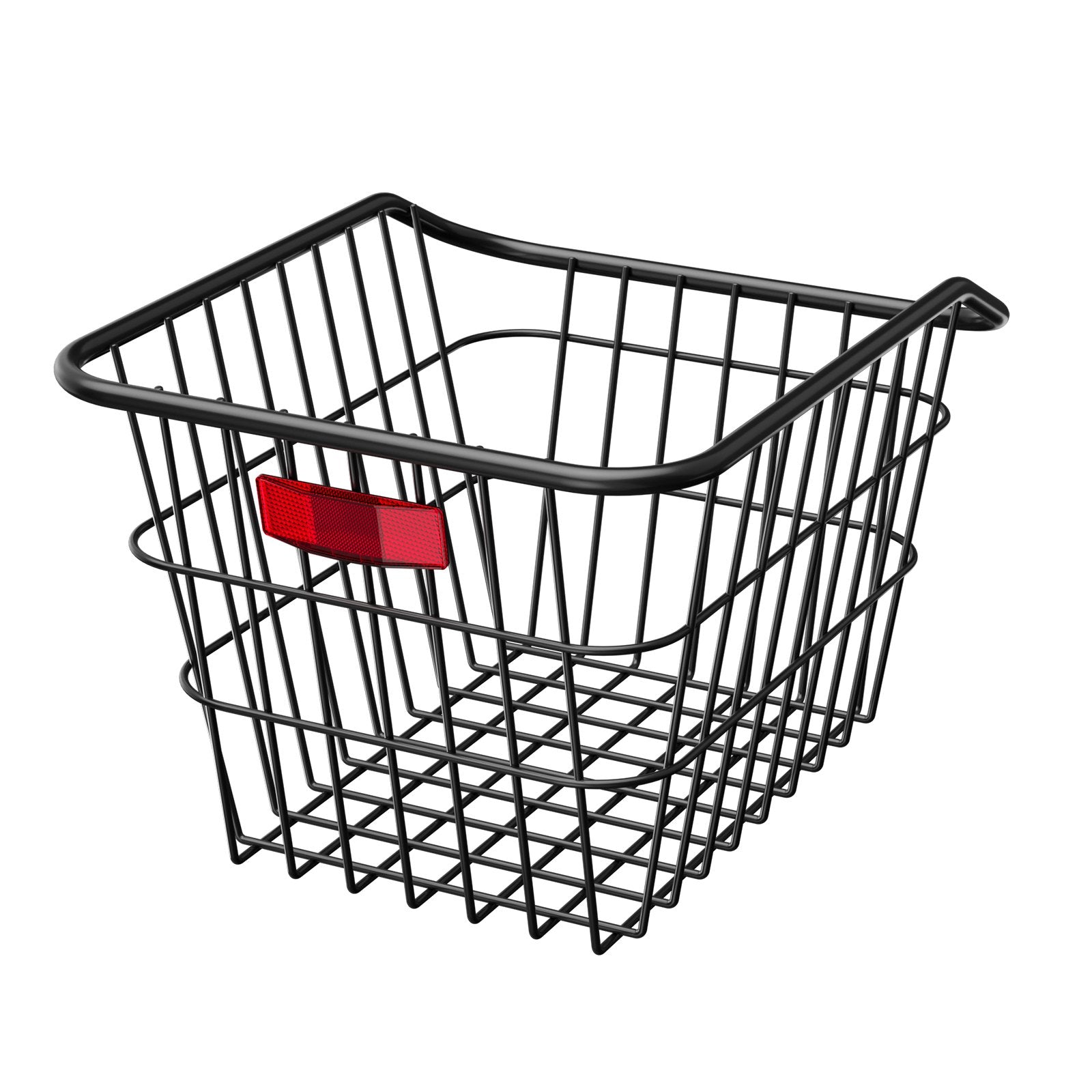 VEVOR Rear Bike Basket Metal Wire Bicycle Basket Reflective Tail Light Cover 