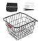 VEVOR Rear Bike Basket Metal Wire Bicycle Basket Reflective Tail Light Cover
