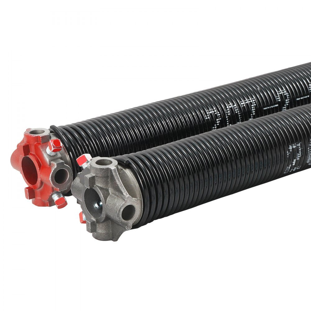 VEVOR Garage Door Torsion Springs, Pair of 0.207 x 2 x 22inch, 16000 Cycles, Garage Door Springs with Non-Slip Winding Bars, Gloves and Mounting Wrench, Electrophoresis Coated for Replacement 