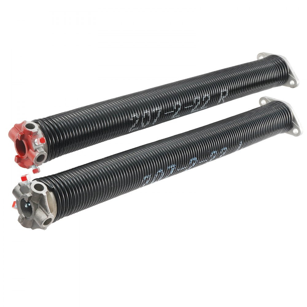 VEVOR Garage Door Torsion Springs, Pair of 0.207 x 2 x 22inch, 16000 Cycles, Garage Door Springs with Non-Slip Winding Bars, Gloves and Mounting Wrench, Electrophoresis Coated for Replacement 
