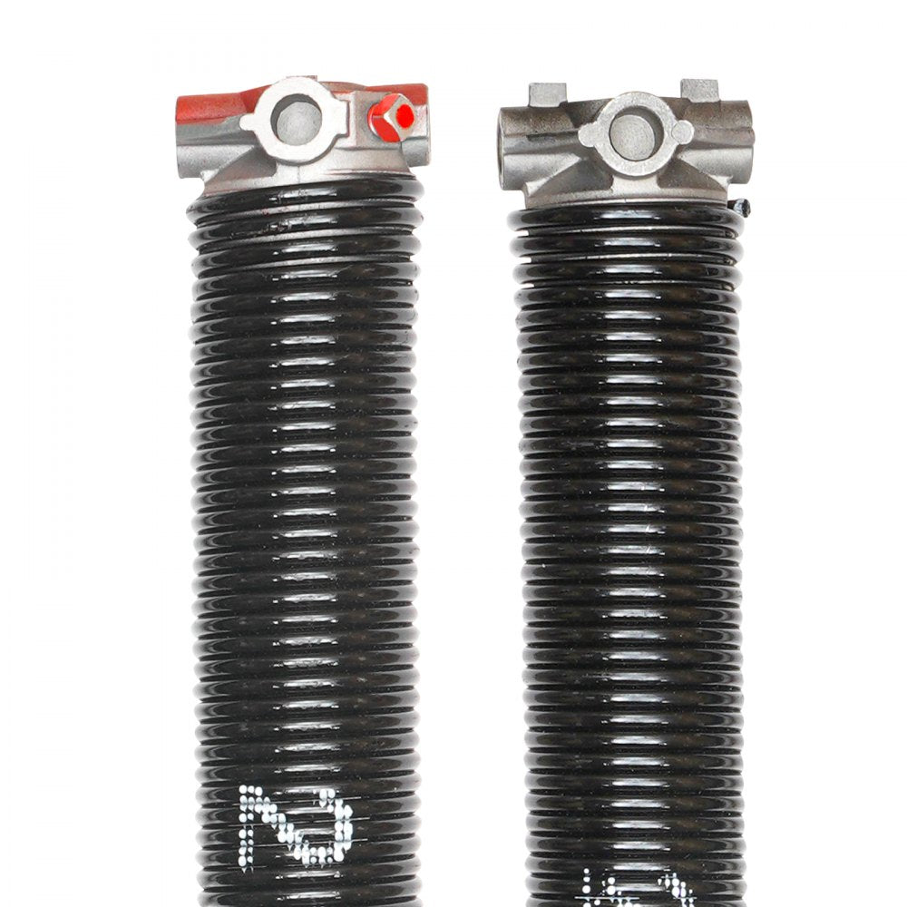 VEVOR Garage Door Torsion Springs, Pair of 0.218 x 2 x 24inch, 16000 Cycles, Garage Door Springs with Non-Slip Winding Bars, Gloves and Mounting Wrench, Electrophoresis Coated for Replacement 
