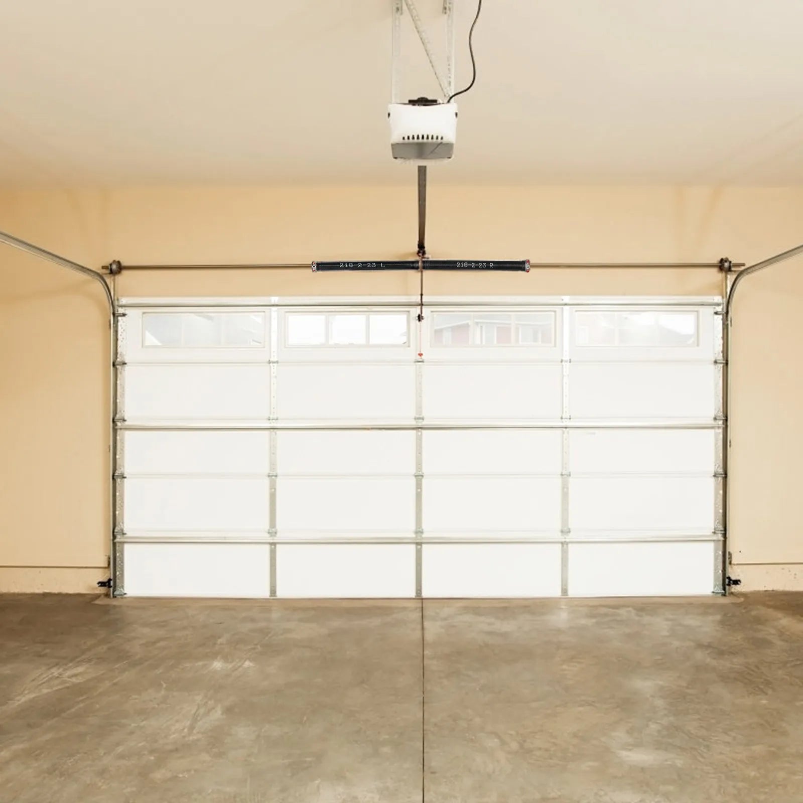 VEVOR Garage Door Torsion Springs, Pair of 0.218 x 2 x 23inch, 16000 Cycles, Garage Door Springs with Non-Slip Winding Bars, Gloves and Mounting Wrench, Electrophoresis Coated for Replacement