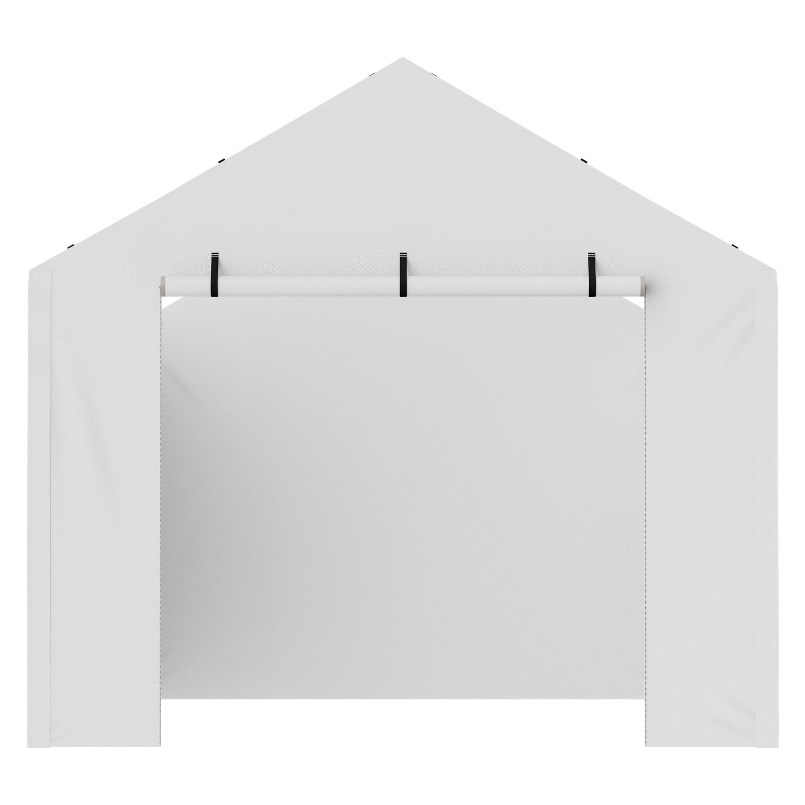 VEVOR Carport Replacement Canopy Cover Side Wall 10 x 20 ft, Garage Tent Shelter Tarp Heavy-Duty Waterproof & UV Protected, Easy Installation with Ball Bungees,White (Top and Frame Not Included) 