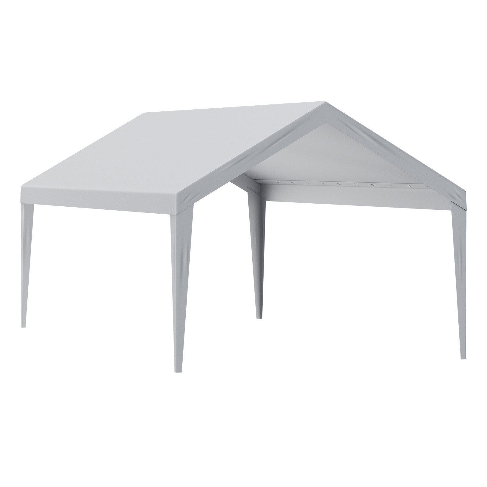 VEVOR Carport Replacement Canopy Cover 12 x 20 ft, Garage Top Tent Shelter Tarp Heavy-Duty Waterproof & UV Protected, Easy Installation with Ball Bungees,Grey (Only Top Cover, Frame Not Include) 