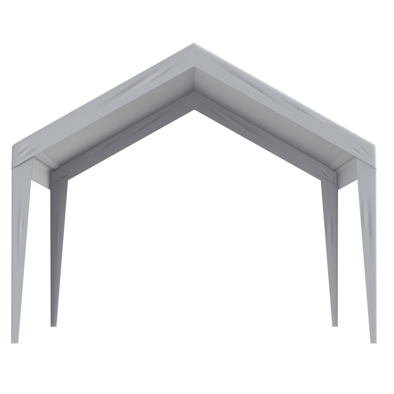 VEVOR Carport Replacement Canopy Cover 12 x 20 ft, Garage Top Tent Shelter Tarp Heavy-Duty Waterproof & UV Protected, Easy Installation with Ball Bungees,Grey (Only Top Cover, Frame Not Include) 