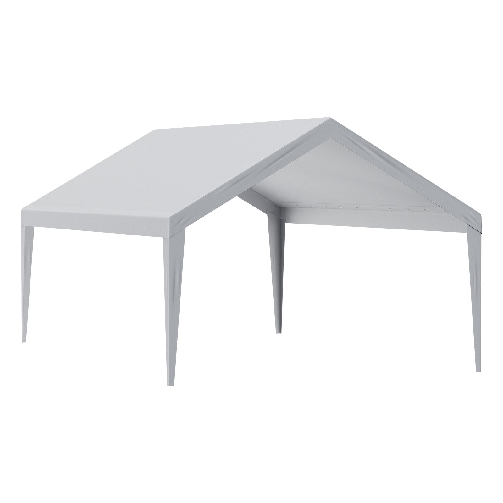 VEVOR Carport Replacement Canopy Cover 13 x 20 ft, Garage Top Tent Shelter Tarp Heavy-Duty Waterproof & UV Protected, Easy Installation with Ball Bungees,Grey (Only Top Cover, Frame Not Include) 