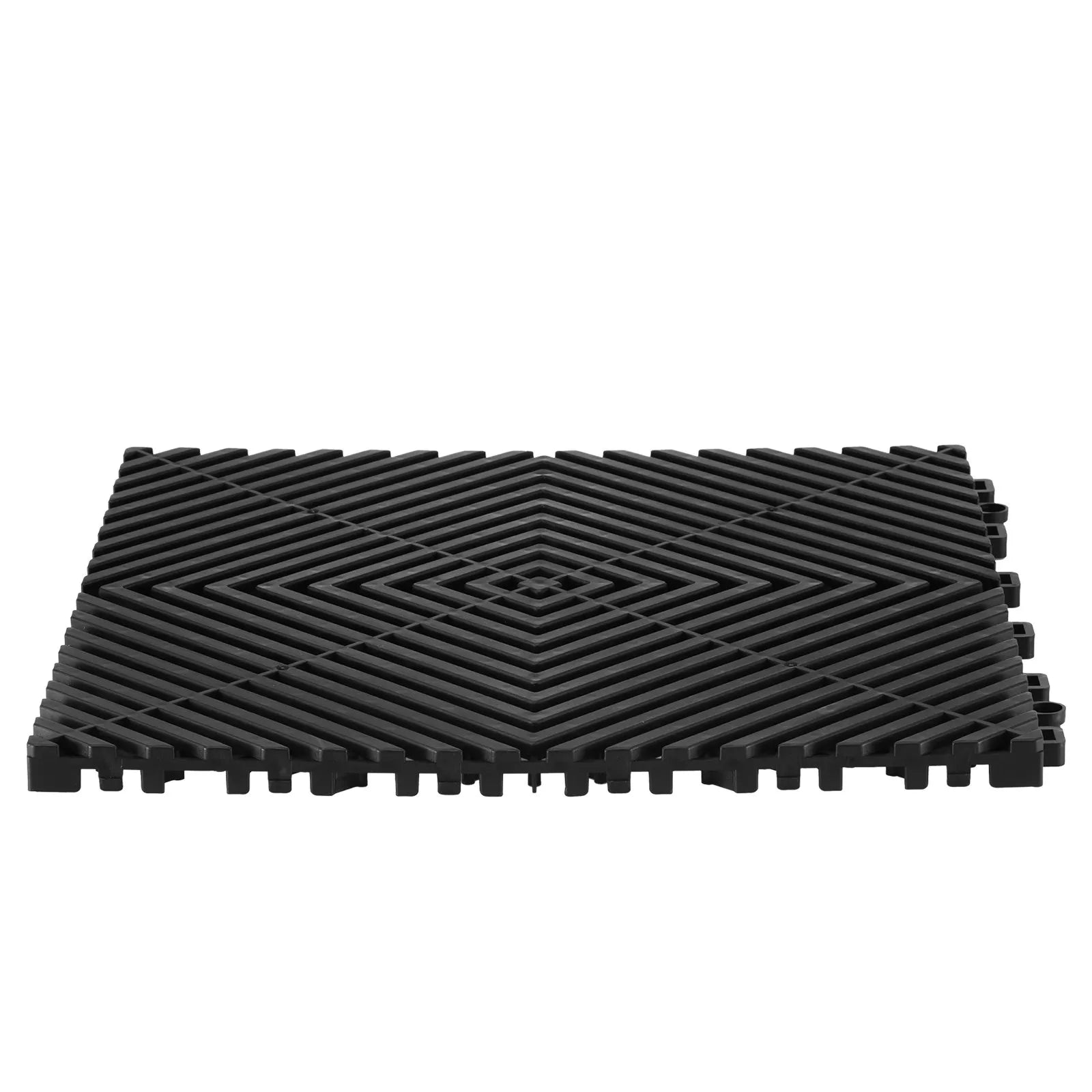VEVOR Interlocking Drainage Mat Modular Floor Tile 12” x 12” Drainage Cushion