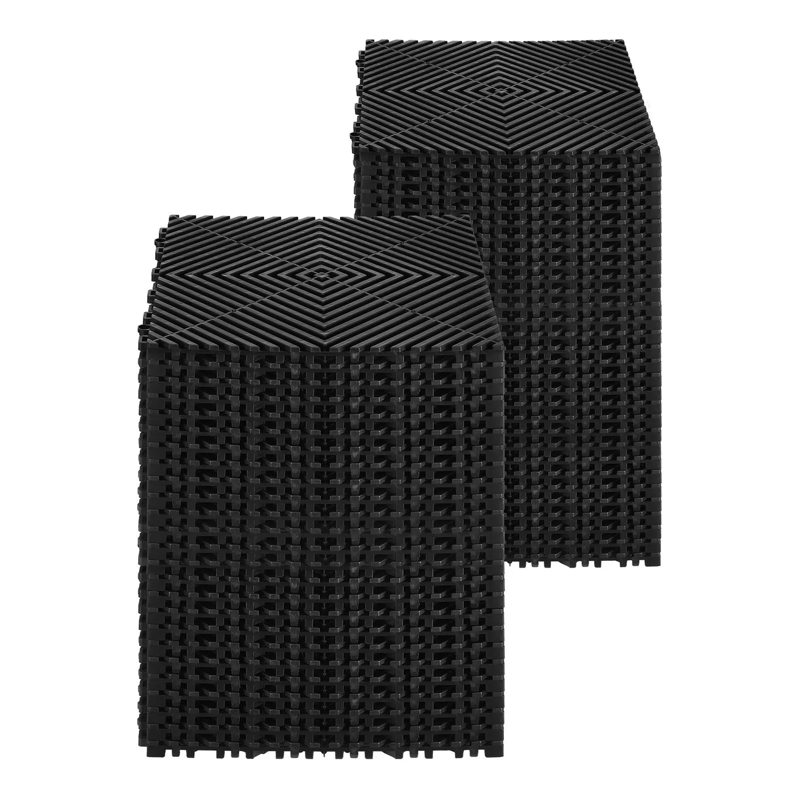VEVOR Interlocking Drainage Mat Modular Floor Tile 12” x 12” Drainage Cushion