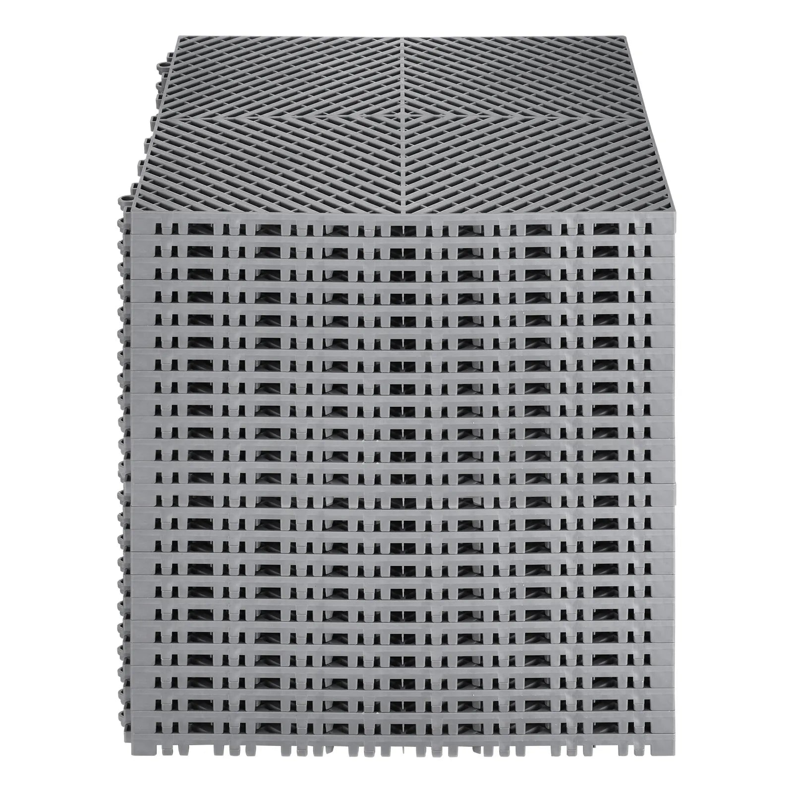 VEVOR Drainage Mat Modular Interlocking Mat 15.7” x 15.7” Drainage Floor Tile