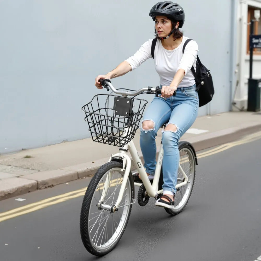 VEVOR Front Bike Basket Electric Scooter Basket with Fixed Bracket Kids/Adult