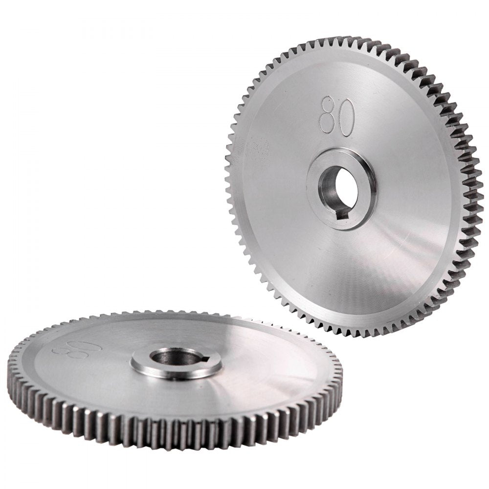 VEVOR 27PCS Metal Lathe Gears, Precise Mini Lathe Replacement Gears including Box Gear Set, Slotless Gears, Metal Motor Gears, Variable Gears, Belt Gear for CJ0618 Mini Lathes & Milling Machines 