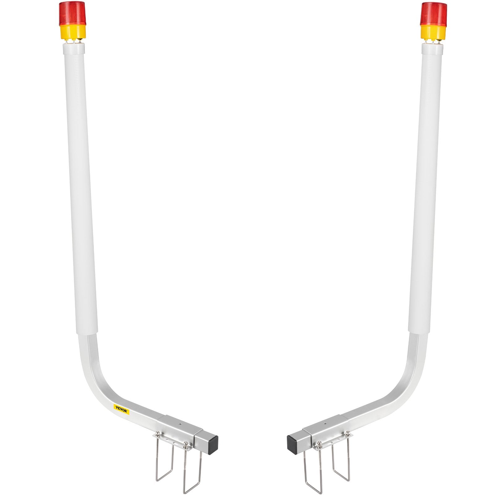 VEVOR Boat Trailer Guide-on, 40", 2PCS Galvanized Steel Trailer Post Guide on, with LED-Lighted PVC Tube Covers, Mounting Hardware Included, for Ski Boat, Fishing Boat or Sailboat Trailer 