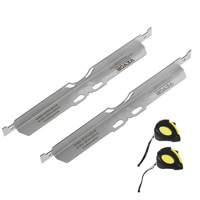VEVOR Wheel Alignment Tool, 2-Pack Toe Alignment Toe Plates, Stainless Steel Wheel Alignment Tool Plate, Toe Angle Accurate Measurement, Includes 2 Measuring Tapes & Conversion Chart 