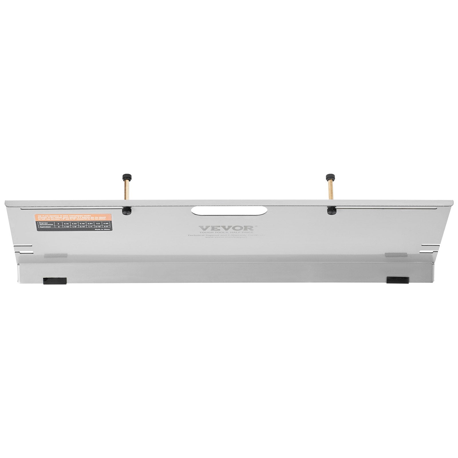 VEVOR Wheel Alignment Tool, 2-Pack Alignment Tool Toe Plates, Stainless Steel Toe Angle Measurement Tool Plate, 4 Alignment Rods and Magnetic Slots, Includes Measuring Tapes & Conversion Chart 