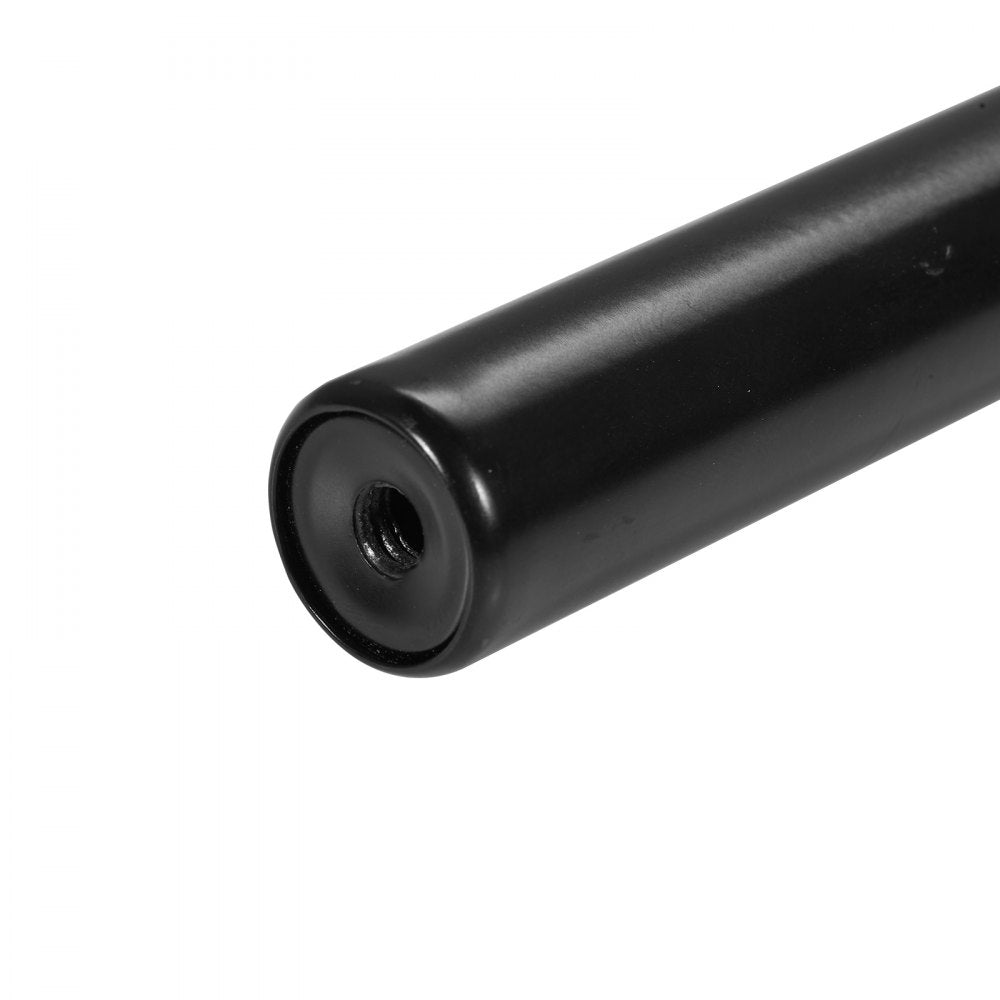 VEVOR Double Rod Curtain Rods, 36-72 inches(3-6ft) Adjustable Length, Black Double Curtain Rods with Round Finials, 1" and 3/4" Diameter, Double Window Drapery Rod for Sheer and Blackout Curtains 