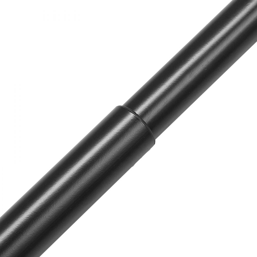 VEVOR Double Rod Curtain Rods, 36-72 inches(3-6ft) Adjustable Length, Black Double Curtain Rods with Round Finials, 1" and 3/4" Diameter, Double Window Drapery Rod for Sheer and Blackout Curtains 