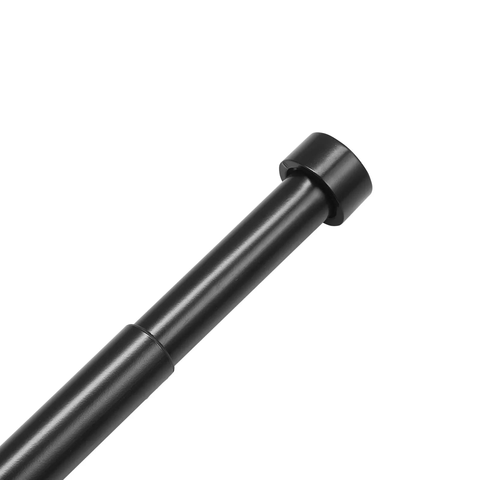VEVOR Double Rod Curtain Rods, 36-72 inches(3-6ft) Adjustable Length, Black Double Curtain Rods with Cap Finials, 1" and 3/4" Diameter, Double Window Drapery Rod for Sheer and Blackout Curtains