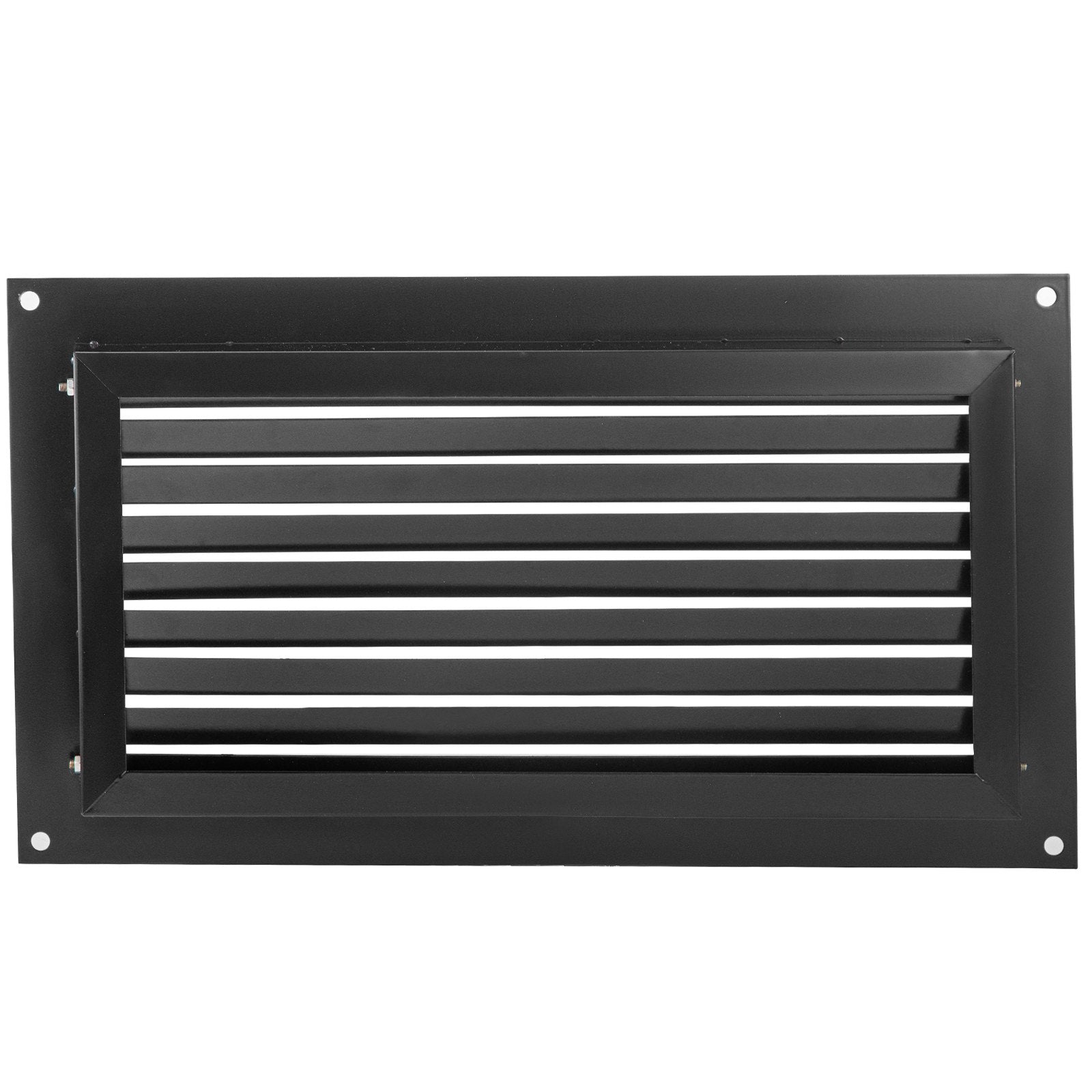 VEVOR Foundation Flood Vent, 8" Height x 16" Width Flood Vent, to Reduce Foundation Damage and Flood Risk, Black, Wall Mounted Flood Vent, for Garages & Full Height Enclosures 