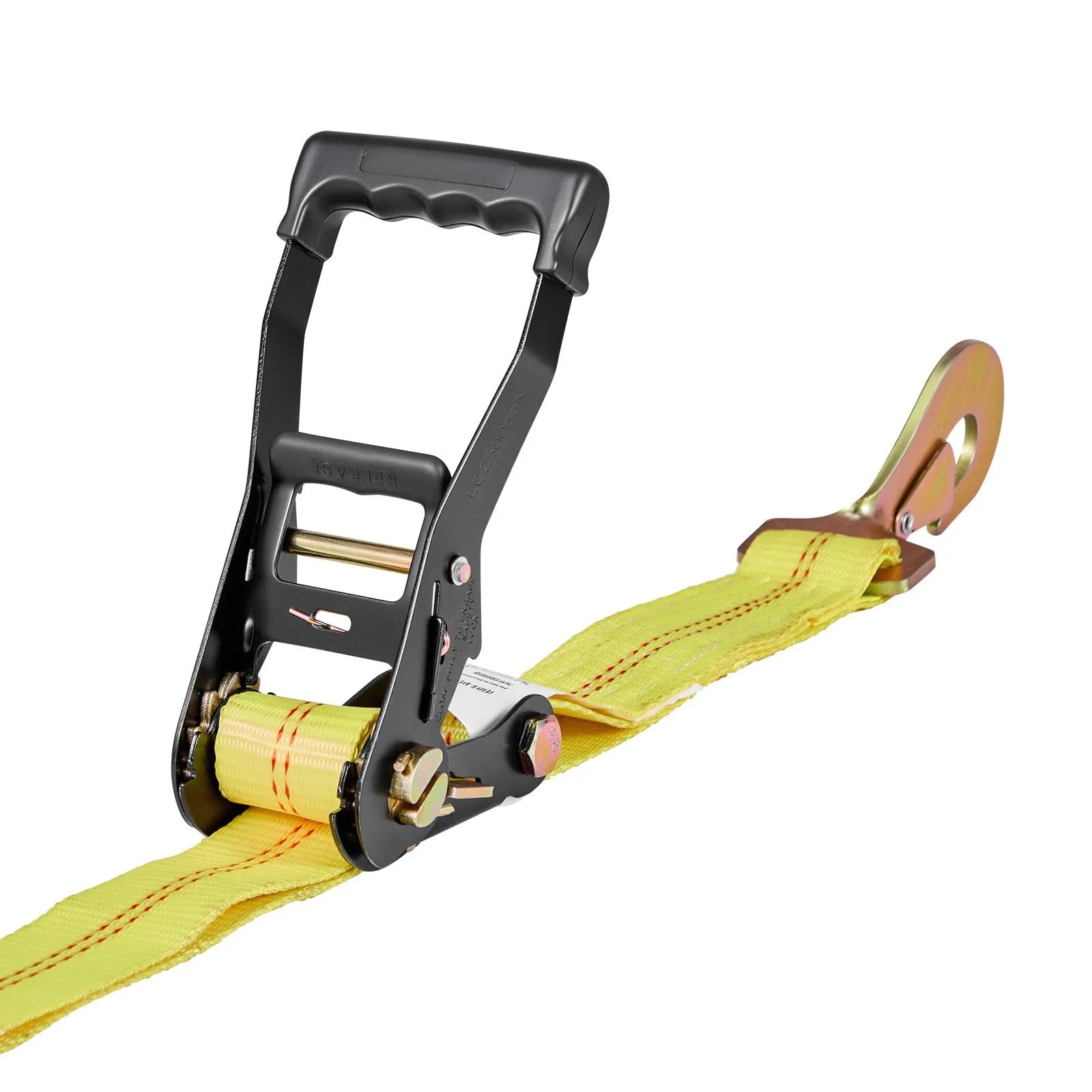 VEVOR Wheel Chock Tie-Down Kit, Tire-Style Trailer Tie Down Strap, Car Tie Down Kit with Spring Hook, Break Strength 10009 lbs & Working Load 3333 lbs Motorcycle Tie-Down System for ATV, SUV, Trailer 