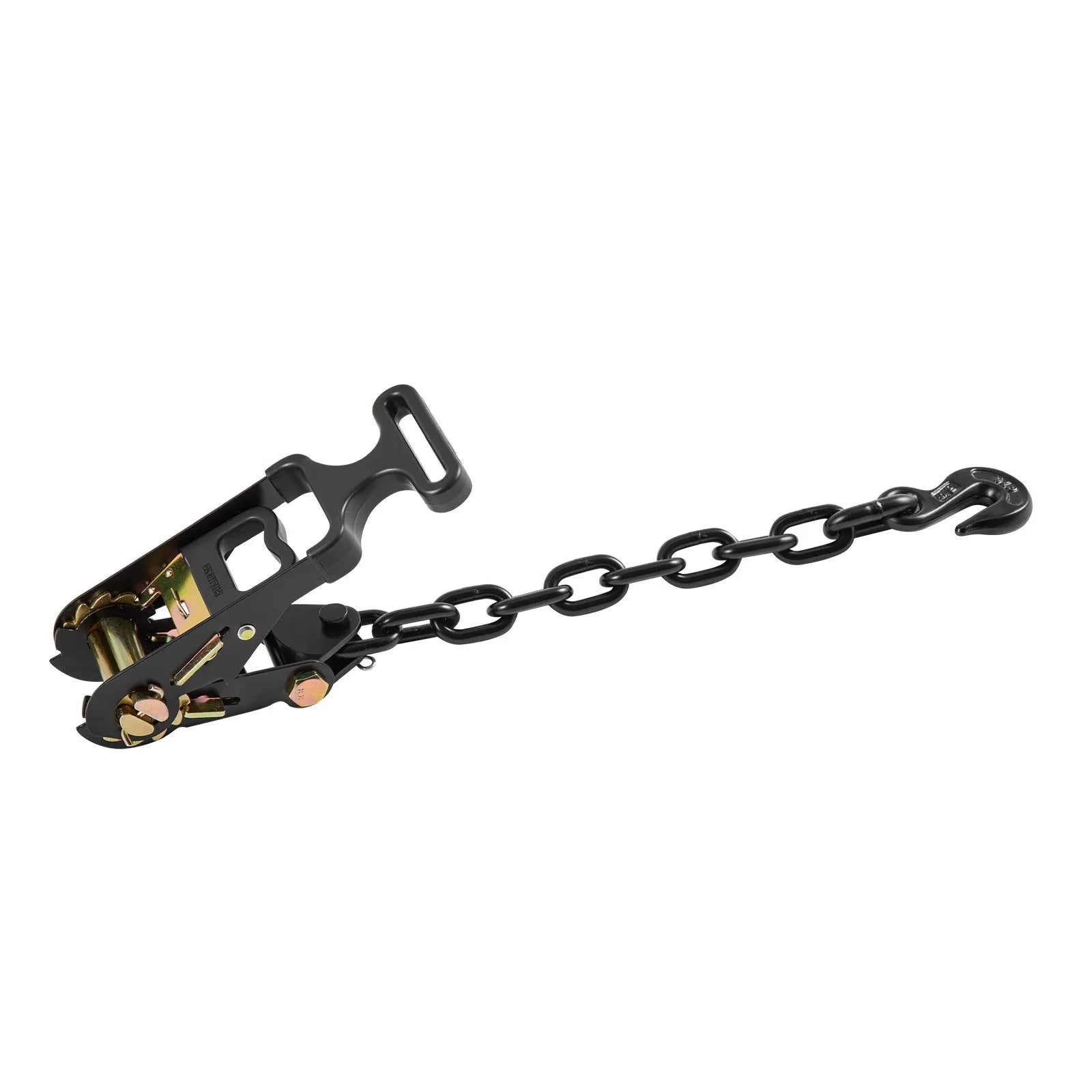 Heavy-Duty Wheel Chock Tie-Down Kit with Tire Straps & Ratchets, 10,009 lb Break Strength