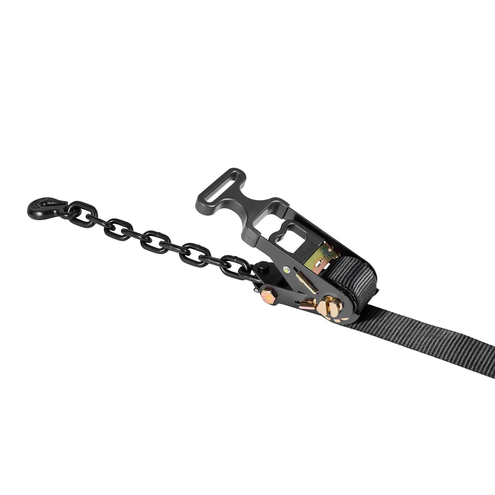 Heavy-Duty Wheel Chock Tie-Down Kit with Tire Straps & Ratchets, 10,009 lb Break Strength