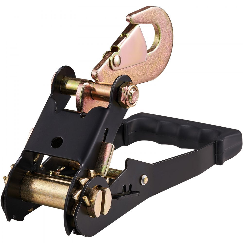 VEVOR Ratchet Tie Down Straps Kit, 2" x 120" Tire Straps, 5512 LBS Working Load, 11023 LBS Breaking Strength, Car Tie Down Straps with Snap Hooks for Passenger Car, Truck, Trailer, 4-Pack 