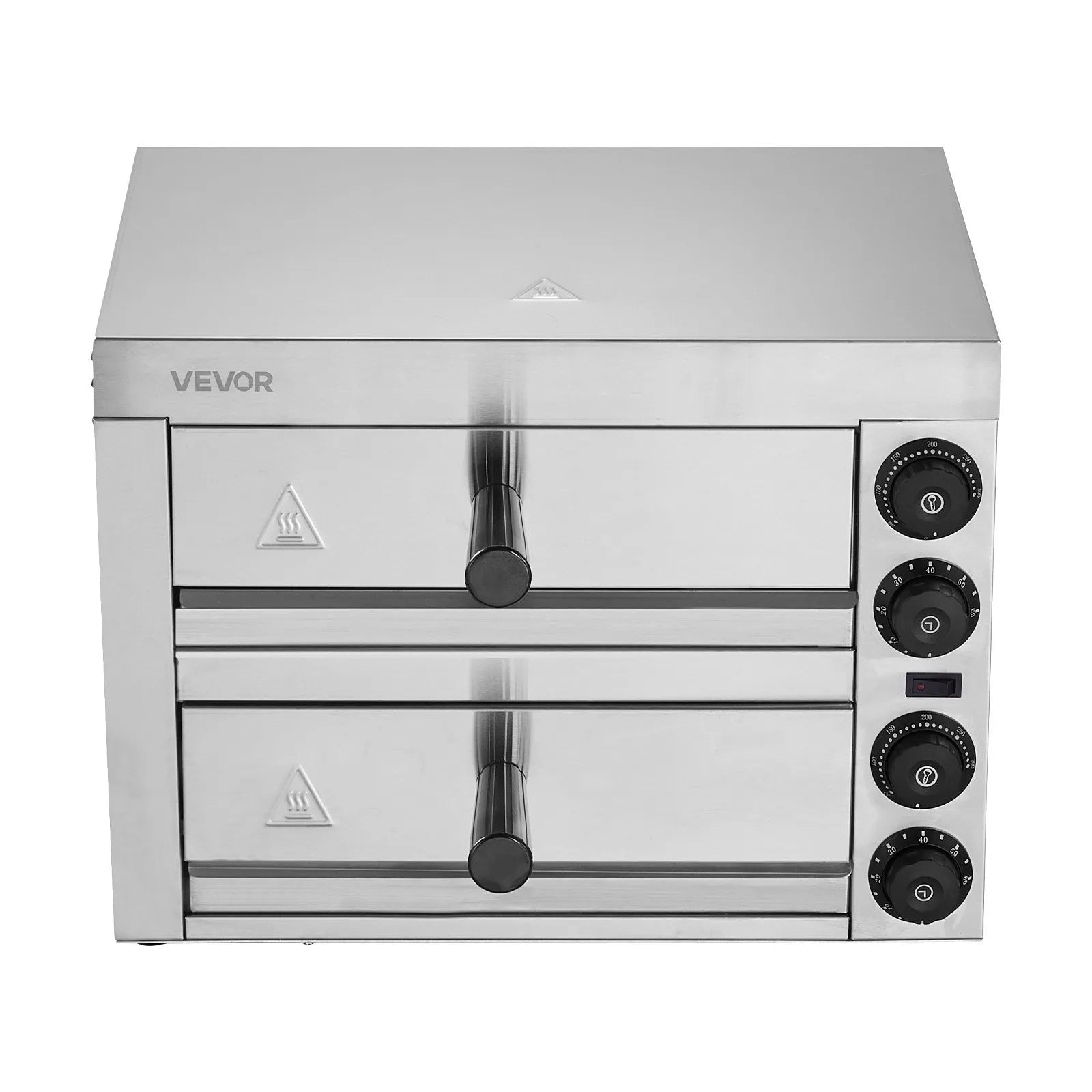 VEVOR Electric Countertop Pizza Oven 12" Adjustable Temperature 0-120Min Timer