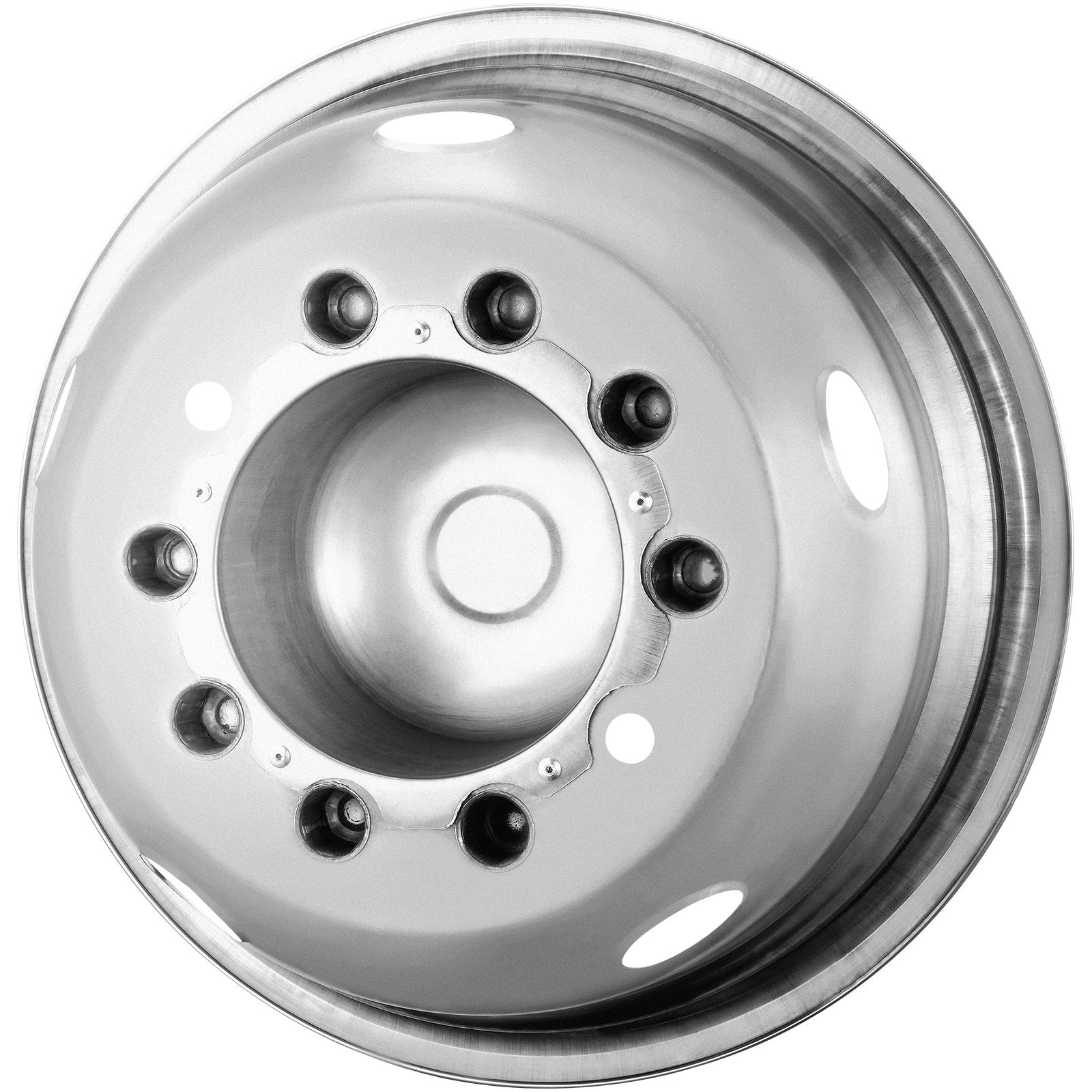 VEVOR 19.5-inch 10 Lug Wheel Simulators, 304 Stainless Steel Wheel Simulator Kit with Mirror Polished Finish, 2 Front and 2 Rear Wheel Covers Fit for Ford F450/F550 (2005-2020), 4 pcs 