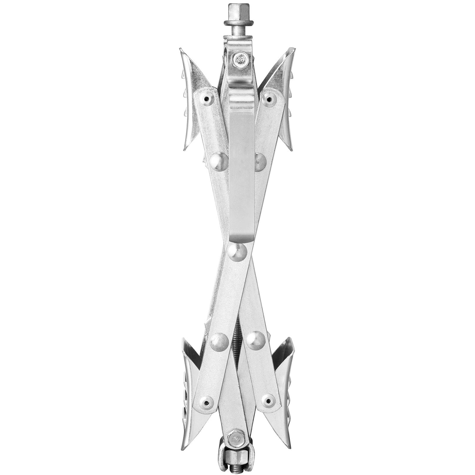 VEVOR Camper Wheel Chock Stabilizer, X-shaped RV Stabilizer Wheel Chock, Fit for 1.5" to 10" Tire Space, 2 Sets of Wheel Chocks with Ratchet Wrench and Storage Bag for Campers Travel Trailers Trucks 