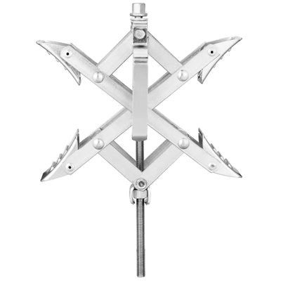 VEVOR Camper Wheel Chock Stabilizer, X-shaped RV Stabilizer Wheel Chock, Fit for 1.5" to 10" Tire Space, 2 Sets of Wheel Chocks with Ratchet Wrench and Storage Bag for Campers Travel Trailers Trucks 