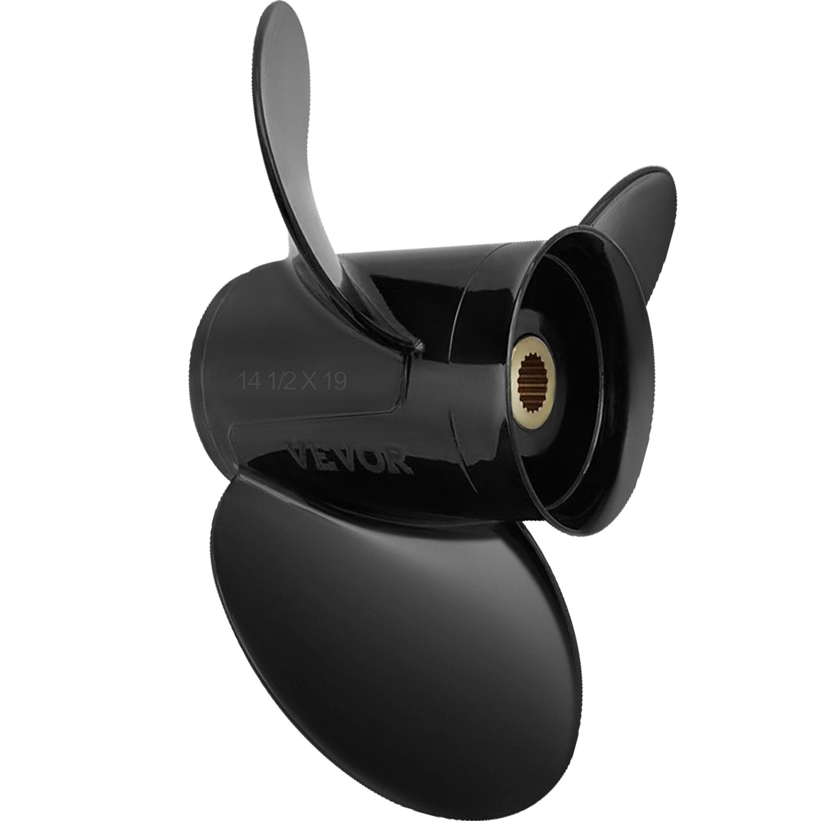 VEVOR Outboard Propeller, Replace for OEM 3817468, 3-Blade 14 1/2" x 19" Pitch Aluminium Boat Propeller, Compatible with Volvo Penta SX Drive All Models, w/ 19 Tooth Splines, RH 