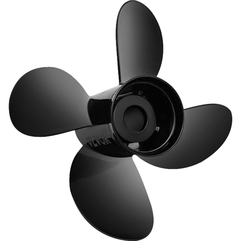 VEVOR Outboard Propeller, Replace for OEM 48-8M0084494, 4-Blade 14 1/2 x 17 Boat Propeller, Compatible w/ 135-300HP 2-Stroke & 4-Stroke Outboards, Alpha&Bravo I Stern-Drives, RH 