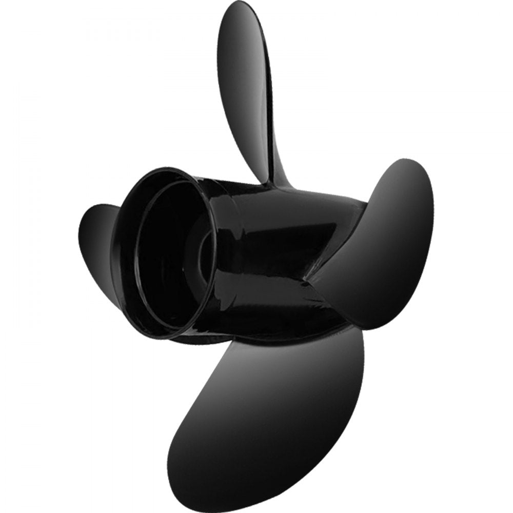 VEVOR Outboard Propeller, Replace for OEM 48-8M0084494, 4-Blade 14 1/2 x 17 Boat Propeller, Compatible w/ 135-300HP 2-Stroke & 4-Stroke Outboards, Alpha&Bravo I Stern-Drives, RH 