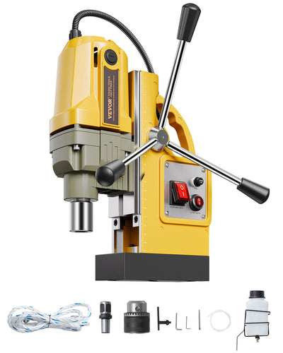 Magnetic Drill 1400W 2810 lbf Mag Drill Press 1.6 in Boring Diameter 800 RPM 