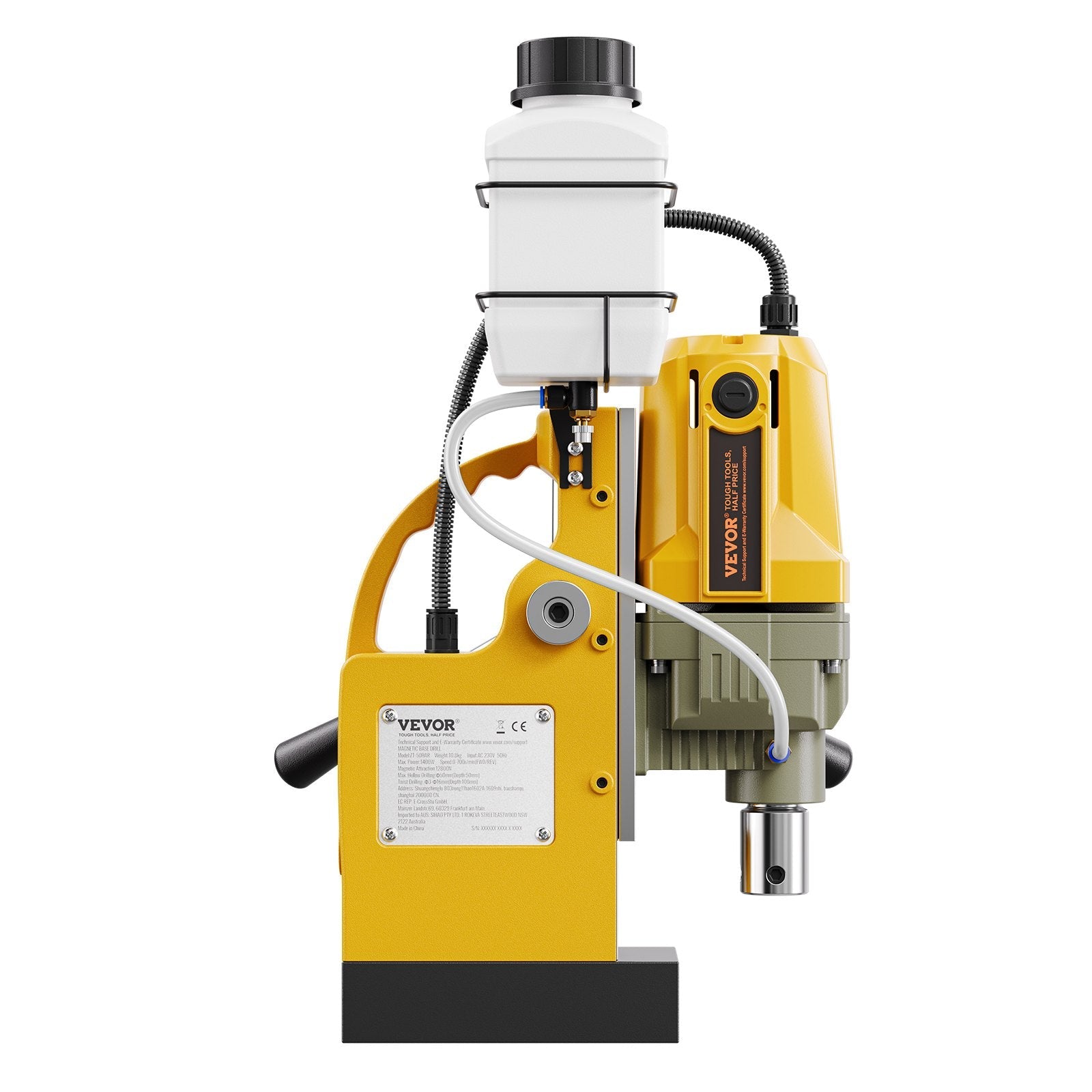 Magnetic Drill 1400W 2810 lbf Mag Drill Press 1.6 in Boring Diameter 800 RPM 