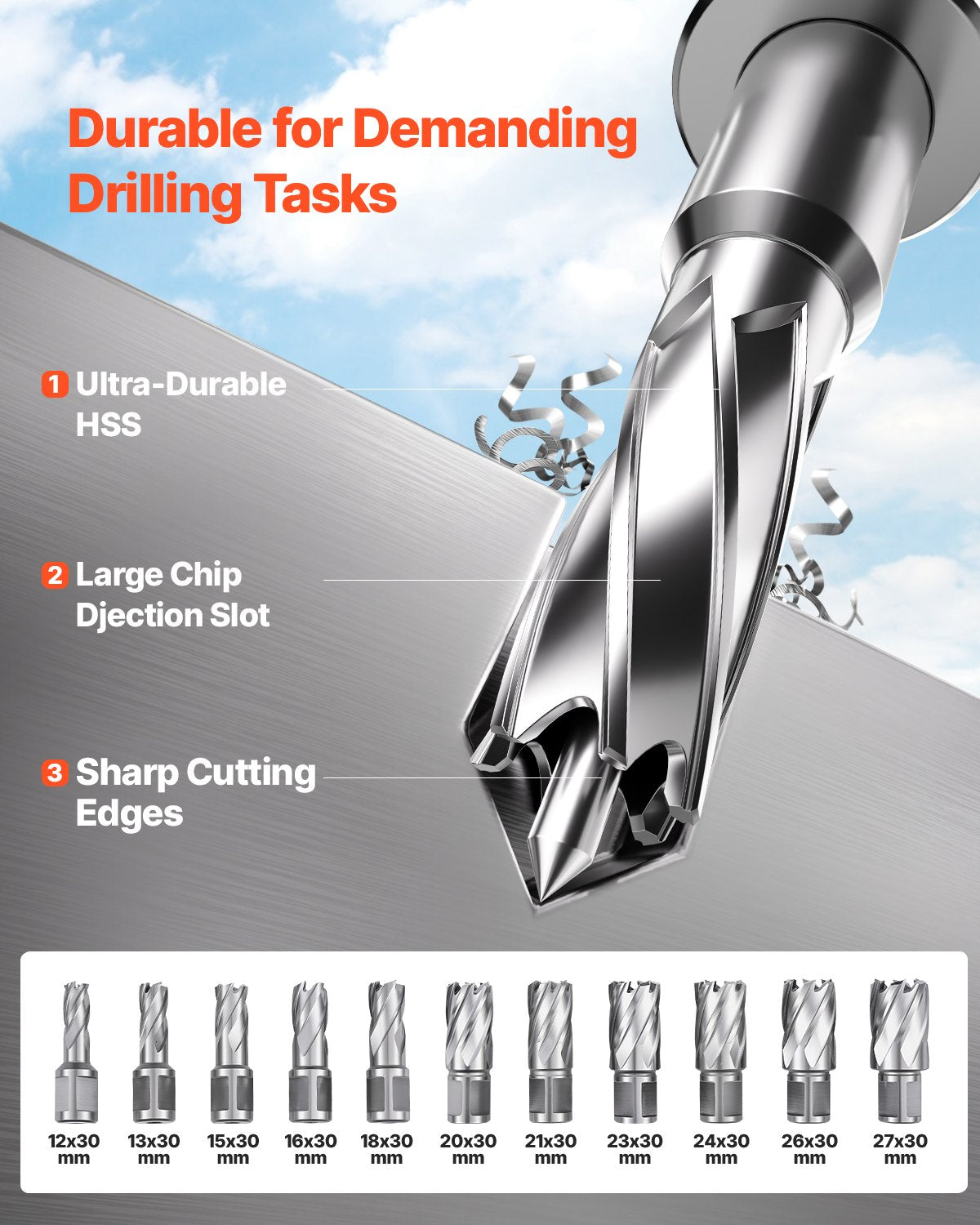 VEVOR Magnetic Drill, 1450W 1.57" Boring Diameter, 12500N 850 RPM Portable Electric Mag Drill Press, Drilling Machine for any Surface Home Improvement Industry Railway 