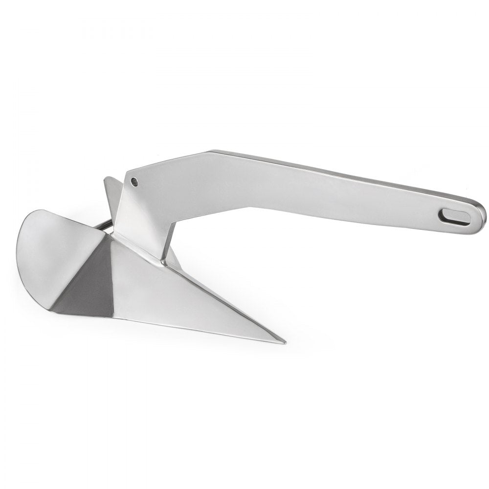 VEVOR Boat Anchor, 14LBS 6.35KG Stainless Steel Delta Style, Heavy Duty Triangular Anchor Fit for 20-35 FT Boats 