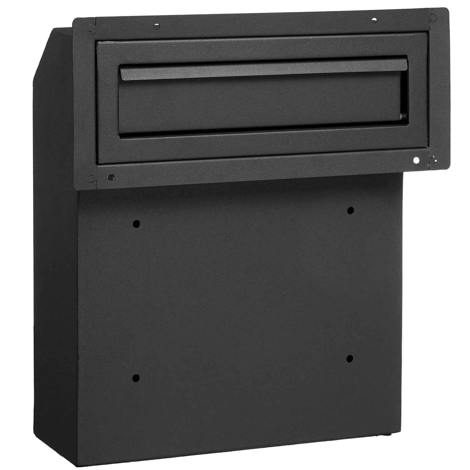 VEVOR Through The Door Key Drop Box, Heavy Duty Steel Through the Door Mailbox with 12" Combination Lock, Mail Drop Box, Black 