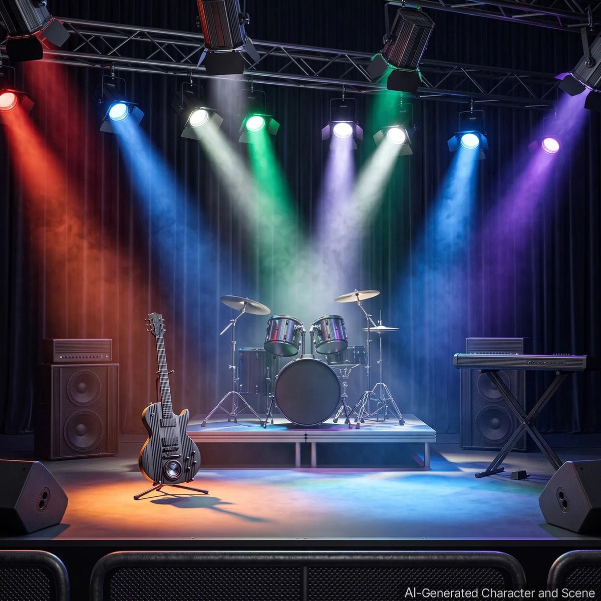 200W 6-in-1 COB PAR Stage Light with Barn Doors – RGBWA-UV Spotlight with DMX, Sound & Auto Modes